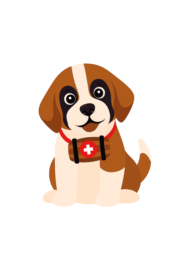Bernaly, the St. Bernard mascot